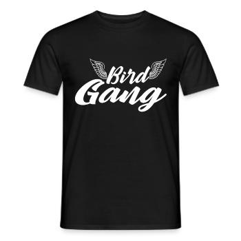 Bird Gang Wings Bird Lovers - Bird Watching - Men's T-Shirt - black - Front - AI Model Male 178 light (178cm)
