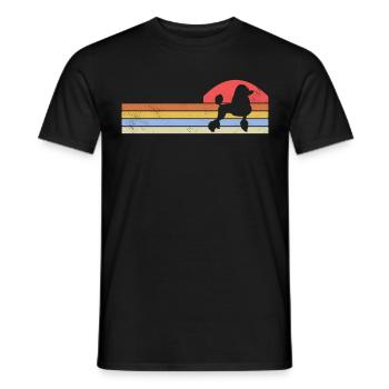 Poodle Dog Owner Gift - Men's T-Shirt - black - Front - AI Model Male 178 light (178cm)