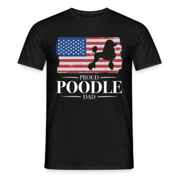Cadeau de propriétaire de chien caniche - T-shirt homme - noir - Devant - AI Model Male 178 light (178cm)