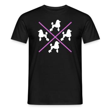 Cadeau de propriétaire de chien caniche - T-shirt homme - noir - Devant - AI Model Male 178 light (178cm)