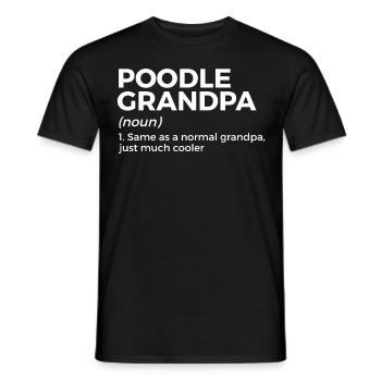 Cadeau de propriétaire de chien caniche - T-shirt homme - noir - Devant - AI Model Male 178 light (178cm)