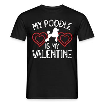 Poodle Dog Owner Gift - Men's T-Shirt - black - Front - AI Model Male 178 light (178cm)