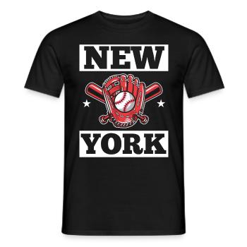 New York États-Unis Amérique New York Empire Stater - T-shirt homme - noir - Devant - AI Model Male 178 light (178cm)
