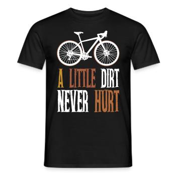 Gravel Bike Cycliste Cyclocross Gravelbike - T-shirt homme - noir - Devant - AI Model Male 178 light (178cm)