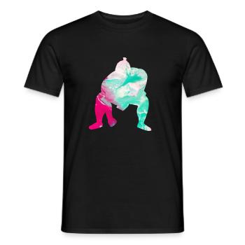 Wrestling Wrestler Sumo Kämpfer Ringen - Männer T-Shirt - Schwarz - Vorne - AI Model Male 178 light (178cm)