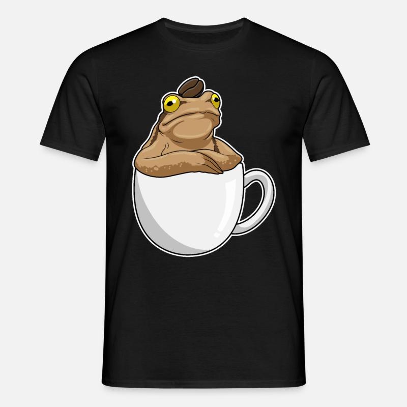 Frog Caffè Caffè Chicco - Maglietta da uomo - nero