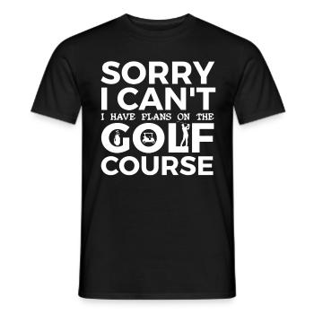 Golf Spieler Spruch Geschenkidee - Männer T-Shirt - Schwarz - Vorne - AI Model Male 178 light (178cm)