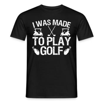 Golf Spieler Spruch Geschenkidee - Männer T-Shirt - Schwarz - Vorne - AI Model Male 178 light (178cm)