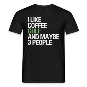 Golf Spieler Spruch Geschenkidee - Männer T-Shirt - Schwarz - Vorne - AI Model Male 178 light (178cm)