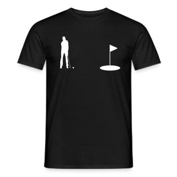 Golf Spieler Spruch Geschenkidee - Männer T-Shirt - Schwarz - Vorne - AI Model Male 178 light (178cm)