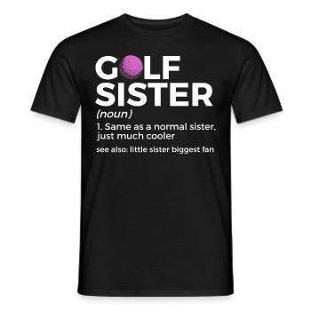 Golf Spieler Spruch Geschenkidee - Männer T-Shirt - Schwarz - Vorne - AI Model Male 178 light (178cm)