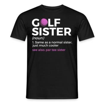 Golf Spieler Spruch Geschenkidee - Männer T-Shirt - Schwarz - Vorne - AI Model Male 178 light (178cm)