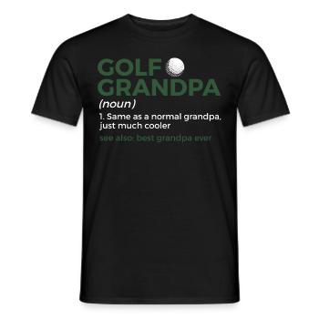 Golf Spieler Spruch Geschenkidee - Männer T-Shirt - Schwarz - Vorne - AI Model Male 178 light (178cm)