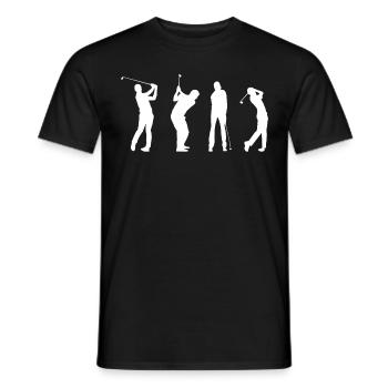 Golf Player Saying Gift Idea - Men's T-Shirt - black - Front - AI Model Male 178 light (178cm)