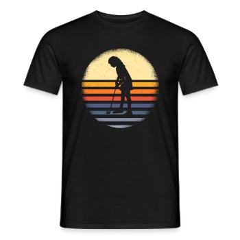 Golf Player Saying Gift Idea - Men's T-Shirt - black - Front - AI Model Male 178 light (178cm)