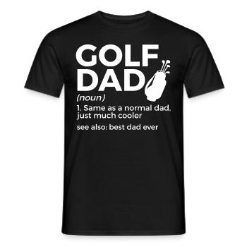 Joueur de golf disant idée cadeau - T-shirt homme - noir - Devant - AI Model Male 178 light (178cm)