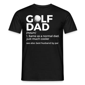 Joueur de golf disant idée cadeau - T-shirt homme - noir - Devant - AI Model Male 178 light (178cm)