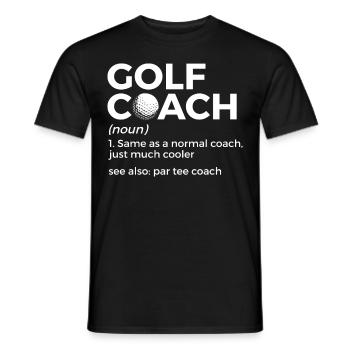 Golf Spieler Spruch Geschenkidee - Männer T-Shirt - Schwarz - Vorne - AI Model Male 178 light (178cm)