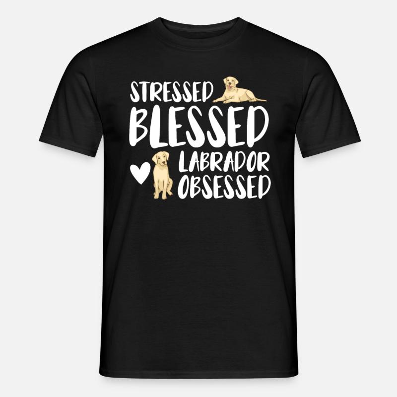 Labrador Hunde - Männer T-Shirt - Schwarz