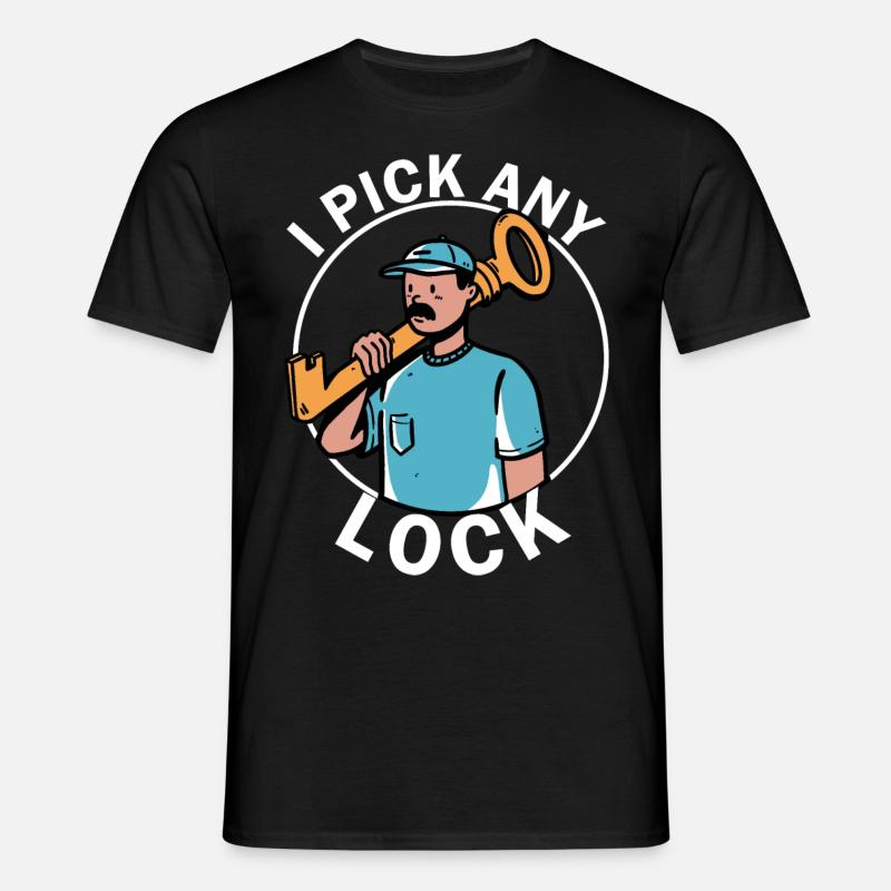 Locksmith security technology - Men's T-Shirt - black