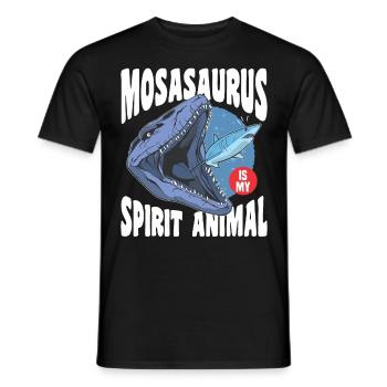 Biologiste marin Mosasaurus Temps Dinosaure - T-shirt homme - noir - Devant - AI Model Male 178 light (178cm)