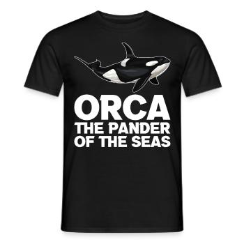 Orca Meeresbiologe Schwertwal Killerwal - Männer T-Shirt - Schwarz - Vorne - AI Model Male 178 light (178cm)