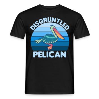 Pelikan Pelikane Vögel Wasservogel - Männer T-Shirt - Schwarz - Vorne - AI Model Male 178 light (178cm)