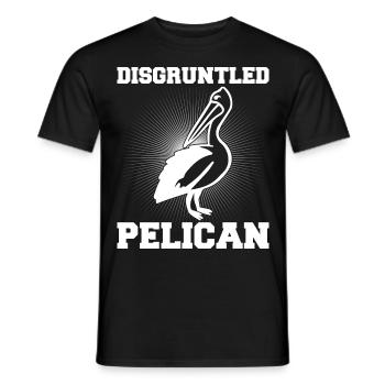 Pelikan Pelikane Vögel Wasservogel - Männer T-Shirt - Schwarz - Vorne - AI Model Male 178 light (178cm)