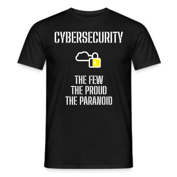 Cybersecurity - IT-Sicherheit Informatiker - Männer T-Shirt - Schwarz - Vorne - AI Model Male 178 light (178cm)