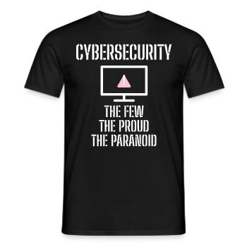 Cybersecurity - IT-Sicherheit Informatiker - Männer T-Shirt - Schwarz - Vorne - AI Model Male 178 light (178cm)