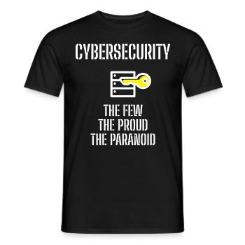Cybersecurity - IT-Sicherheit Informatiker - Männer T-Shirt - Schwarz - Vorne - AI Model Male 178 light (178cm)