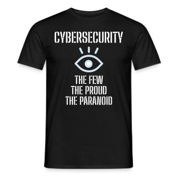 Cybersecurity - IT Security Computer Scientists - Men's T-Shirt - black - Front - AI Model Male 178 light (178cm)