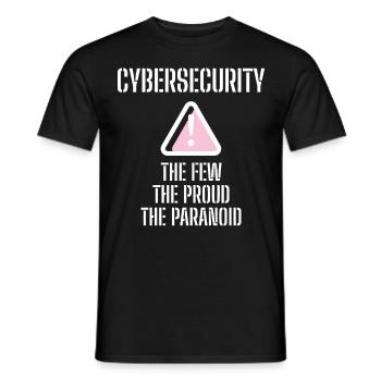 Cybersecurity - IT Security Computer Scientists - Men's T-Shirt - black - Front - AI Model Male 178 light (178cm)