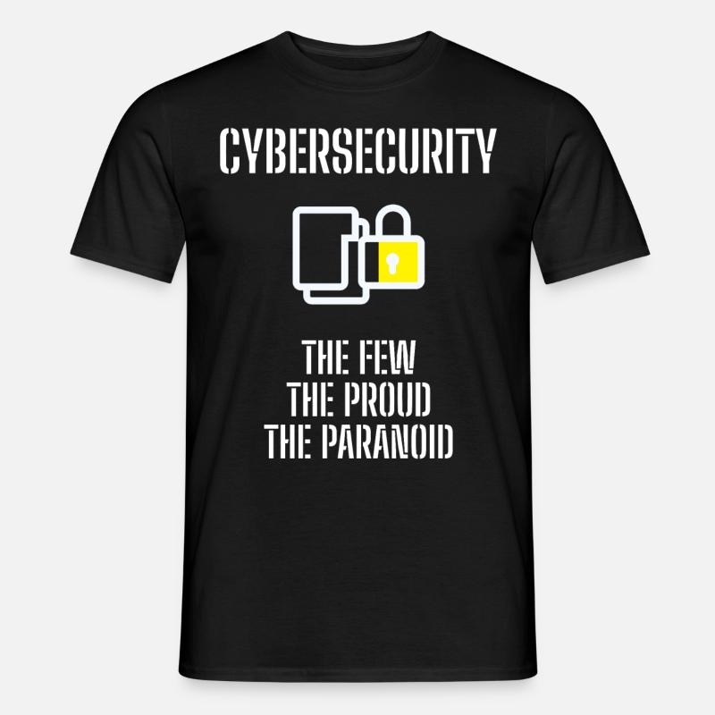 Cybersecurity - IT Security Computer Scientists - Men’s T-shirt - black