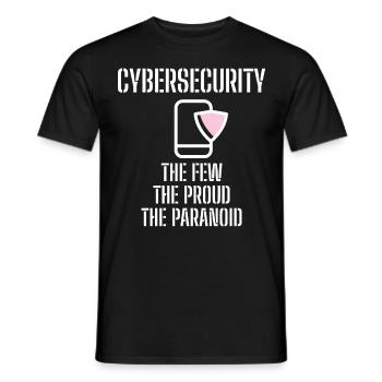 Cybersecurity - IT-Sicherheit Informatiker - Männer T-Shirt - Schwarz - Vorne - AI Model Male 178 light (178cm)