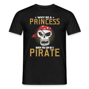 Corsaire de partie de crâne de pirate enfants - T-shirt homme - noir - Devant - AI Model Male 178 light (178cm)
