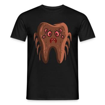 Dentistes Dent avec costume d’araignée à Halloween - T-shirt homme - noir - Devant - AI Model Male 178 light (178cm)