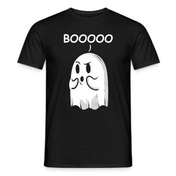 Boo Booooo dit le fantôme à Halloween - T-shirt homme - noir - Devant - AI Model Male 178 light (178cm)