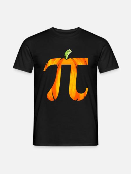 Pumpkin Pi Pie Halloween - Men's T-Shirt - black