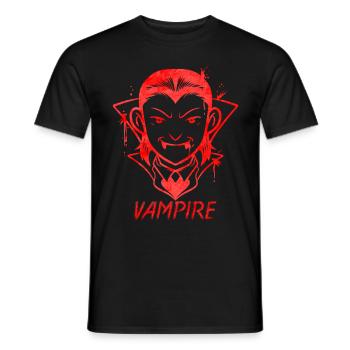 Nice Or Evil Young Vampire Costume Halloween - Men's T-Shirt - black - Front - AI Model Male 178 light (178cm)