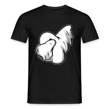 Dabbing Ghost On Halloween - Männer T-Shirt - Schwarz - Vorne - AI Model Male 178 light (178cm)