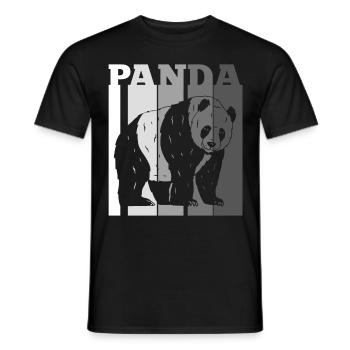 Panda - Men's T-Shirt - black - Front - AI Model Male 178 light (178cm)