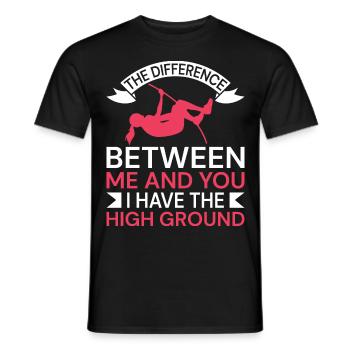 Stabhochsprung Stabspringer Leichtathletik - Männer T-Shirt - Schwarz - Vorne - AI Model Male 178 light (178cm)