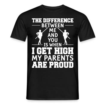 Stabhochsprung Stabspringer Leichtathletik - Männer T-Shirt - Schwarz - Vorne - AI Model Male 178 light (178cm)