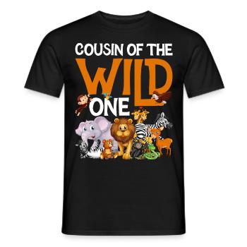 Safari Wildlife Africa le Grand 5 Zoologie - T-shirt homme - noir - Devant - AI Model Male 178 light (178cm)