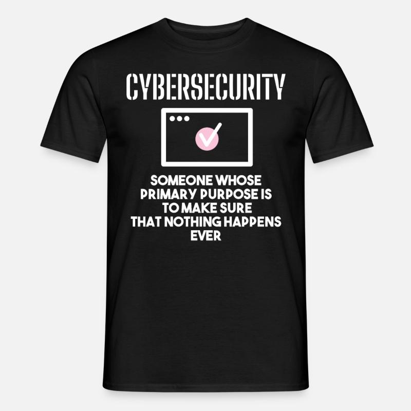Cybersecurity - IT Security Computer Scientists - Men’s T-shirt - black