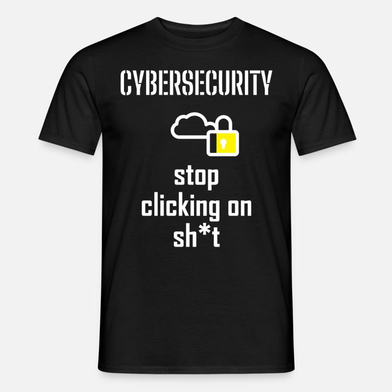 Cybersecurity - IT-Sicherheit Informatiker - Männer T-Shirt - Schwarz