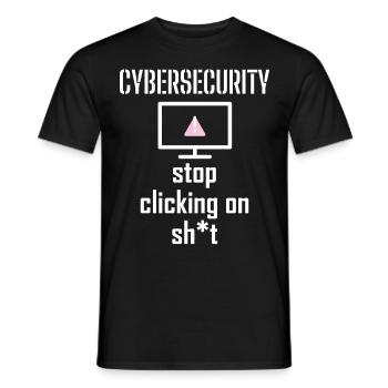 Cybersecurity - IT-Sicherheit Informatiker - Männer T-Shirt - Schwarz - Vorne - AI Model Male 178 light (178cm)
