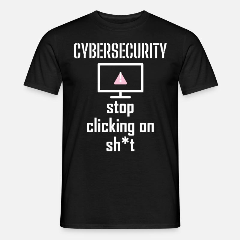 Cybersecurity - IT-Sicherheit Informatiker - Männer T-Shirt - Schwarz