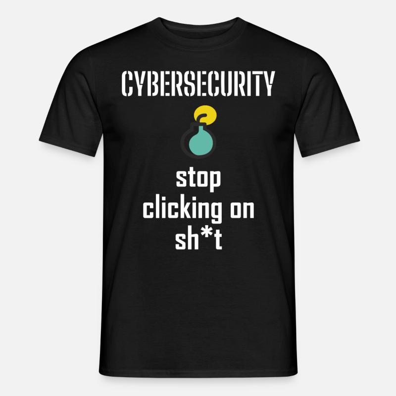 Cybersecurity - IT-Sicherheit Informatiker - Männer T-Shirt - Schwarz